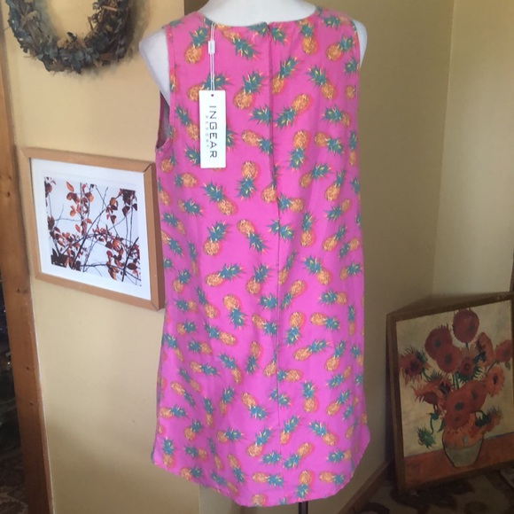 INGEAR RESORT sz XXLarge Pineapple Graphic Tankdress Beach Resort Summer $59 NEW - Picture 4 of 16